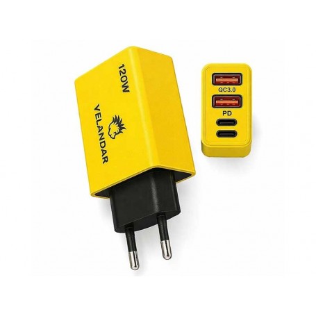 Incarcator priza QC3.0 2 x tipC+2 xUSB 120W