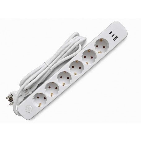 Prelungitor 6cai cu USB+tip C 3m