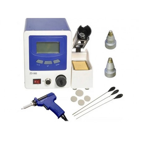 Statie Dezlipire Digitala ZD-985 cu Afisaj LCD, Pompa Vacuum si Reglaj Temperatura, Zutech