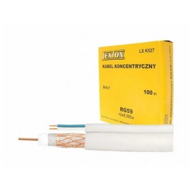 Cablu Coaxial RG59 + 2x0.35mm² pentru Camere Supraveghere, Cupru, CCTV