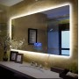 Oglindă Baie Inteligentă 500x700 mm, anti aburire, bluetooth, touch si afisaj temperatura si ora, Zutech