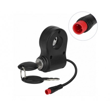 Comutator de aprindere universal Higo cu 2 pini + chei pentru KuKirin G2 PRO / G2 MAX zt1