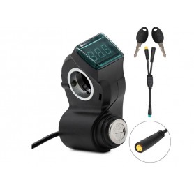 Comutator de aprindere cu voltmetru și chei + adaptor pentru Kamikaze K1 / K1 Plus / K1 Max zt1