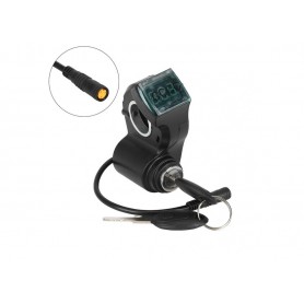 Comutator de aprindere cu voltmetru și chei Higo cu 3 pini pentru Kugoo G2 PRO zt1