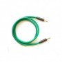 Cablu jack3.5 tata- jack3.5 silicon mufe metal 1.5m verde