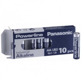 Set 10 baterii alcaline Panasonic Powerline R3