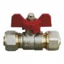 Robinet de trecere din bronz pentru PEXAL P+P 1/2 inch